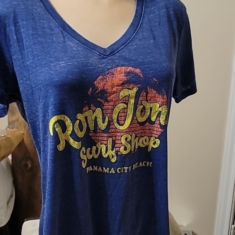 Ron Jon Women's Vneck tshirt Ron Jon Surf Shop